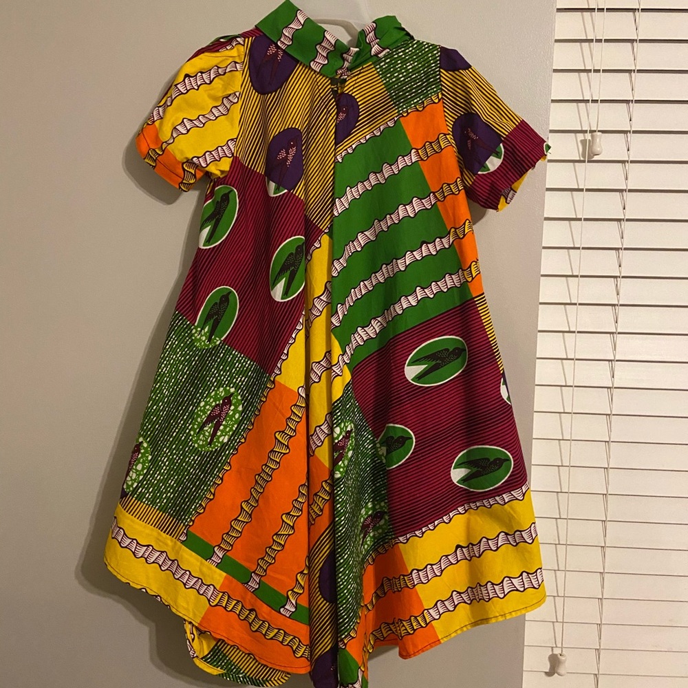 African print dress